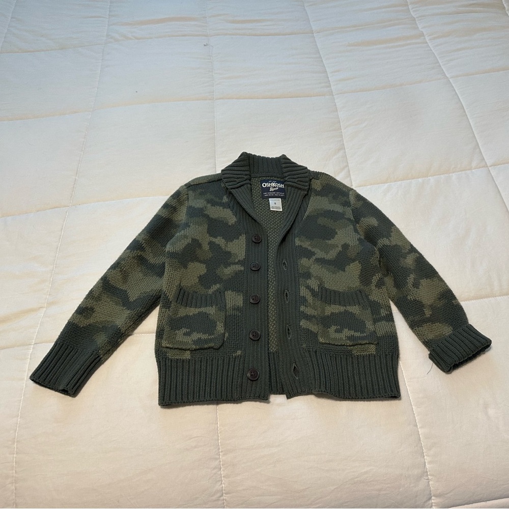 Oshkosh Boys Camo Cardigan